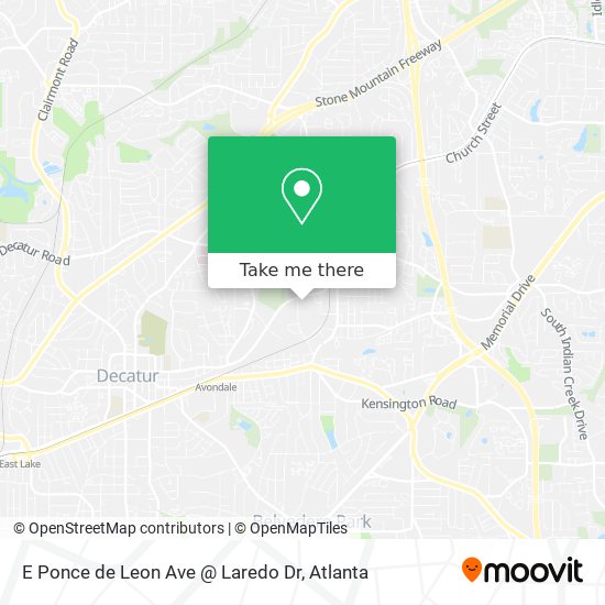 Mapa de E Ponce de Leon Ave @ Laredo Dr