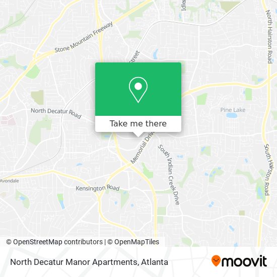 North Decatur Manor Apartments map
