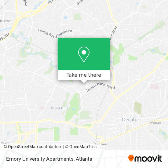 Mapa de Emory University Apartments