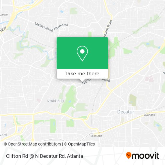 Mapa de Clifton Rd @ N Decatur Rd