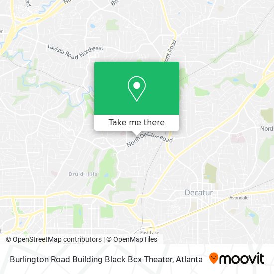 Burlington Road Building Black Box Theater map