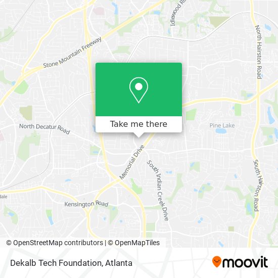 Dekalb Tech Foundation map