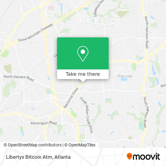 Mapa de Libertyx Bitcoin Atm