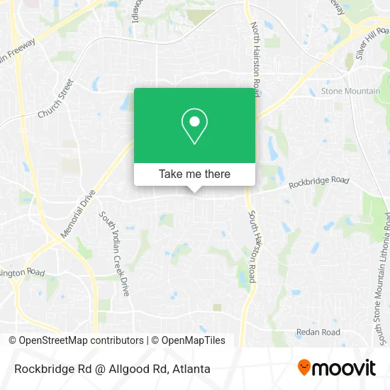 Rockbridge Rd @ Allgood Rd map