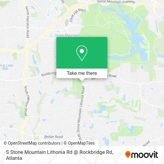 S Stone Mountain Lithonia Rd @ Rockbridge Rd map