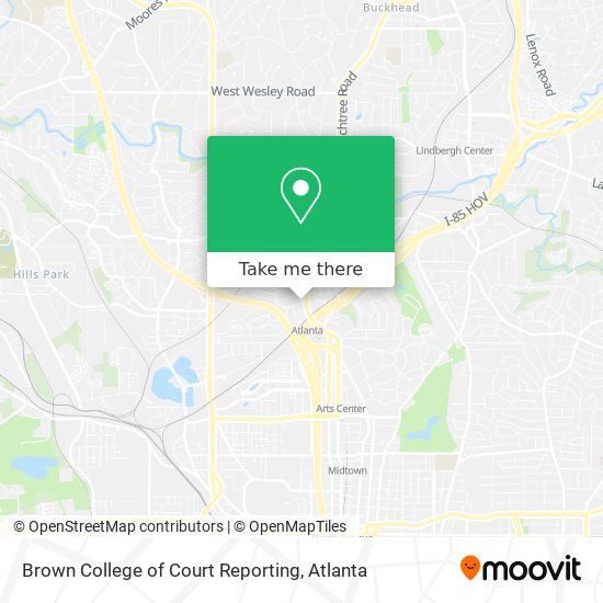 Brown College of Court Reporting map