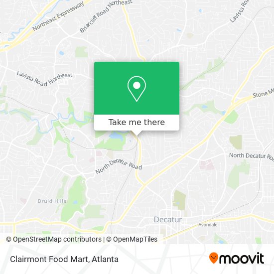 Clairmont Food Mart map