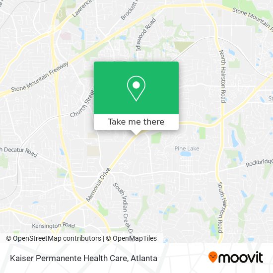 Kaiser Permanente Health Care map