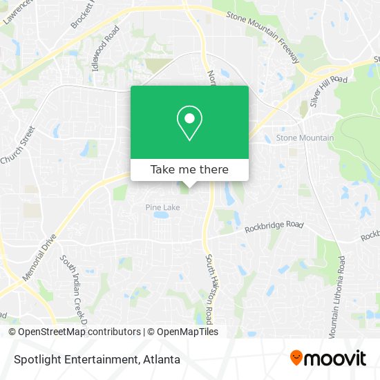 Spotlight Entertainment map