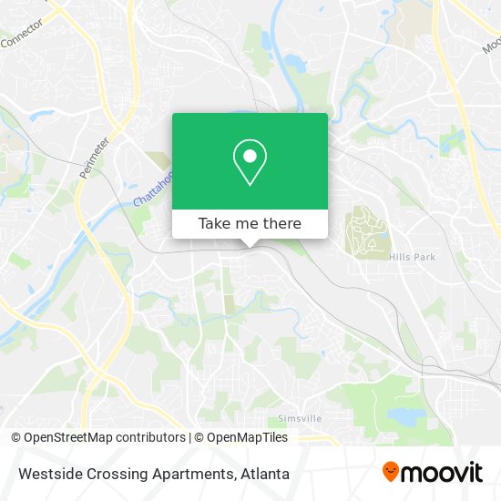 Westside Crossing Apartments map