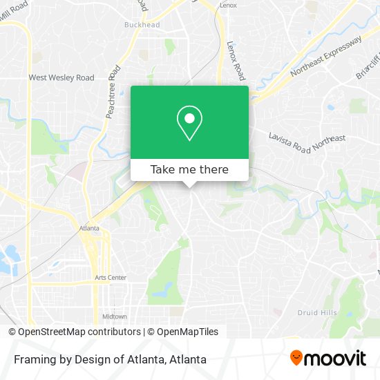 Mapa de Framing by Design of Atlanta