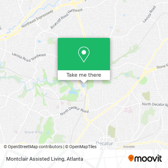 Mapa de Montclair Assisted Living