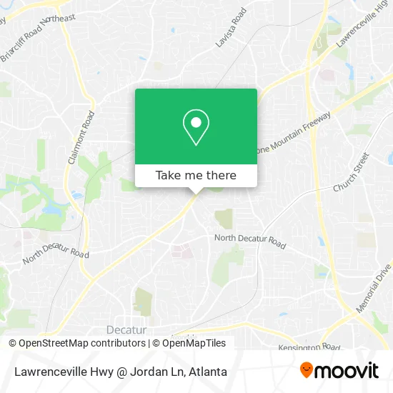 Lawrenceville Hwy @ Jordan Ln map