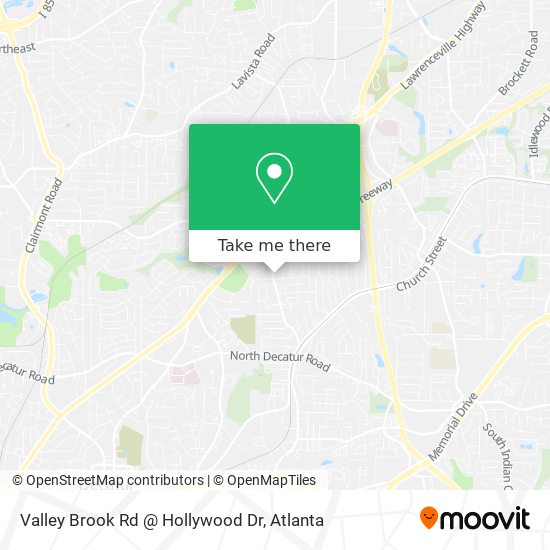 Mapa de Valley Brook Rd @ Hollywood Dr