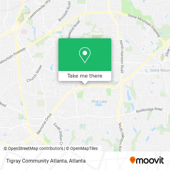 Tigray Community Atlanta map