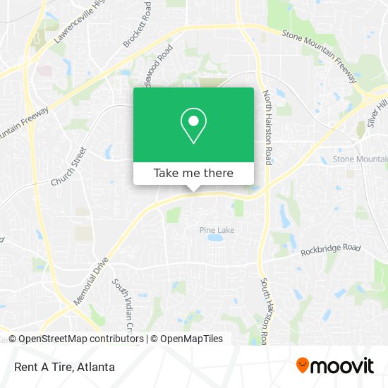 Rent A Tire map