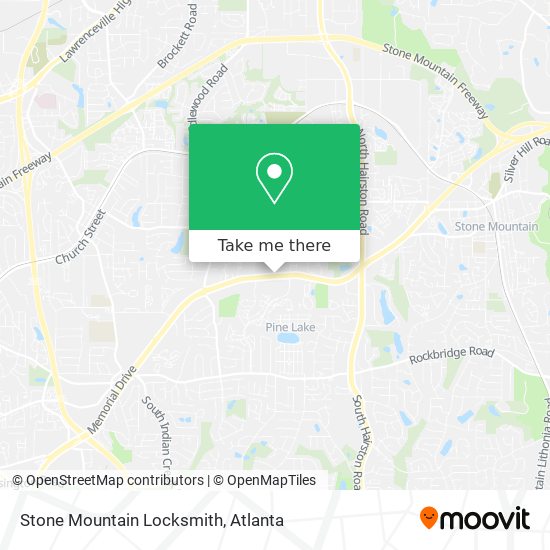 Stone Mountain Locksmith map