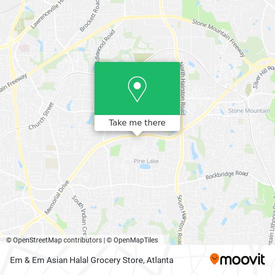 Mapa de Em & Em Asian Halal Grocery Store