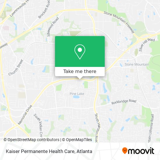 Kaiser Permanente Health Care map