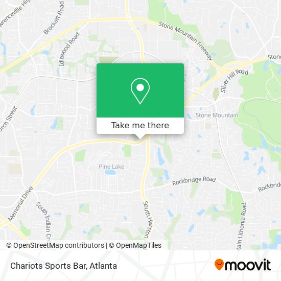 Chariots Sports Bar map