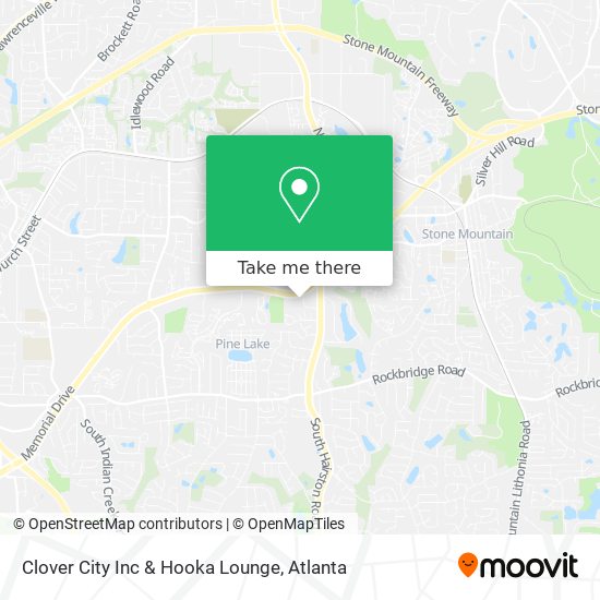 Clover City Inc & Hooka Lounge map