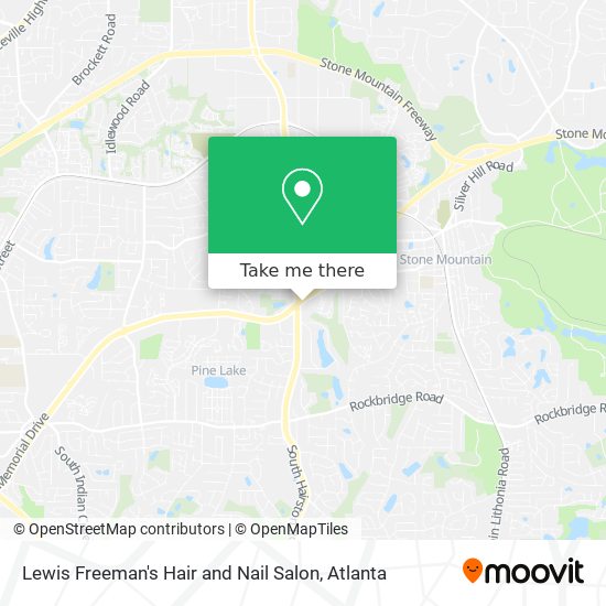 Lewis Freeman's Hair and Nail Salon map