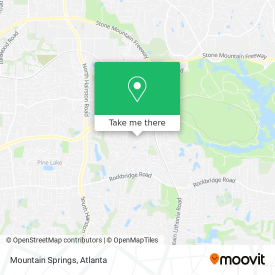 Mountain Springs map