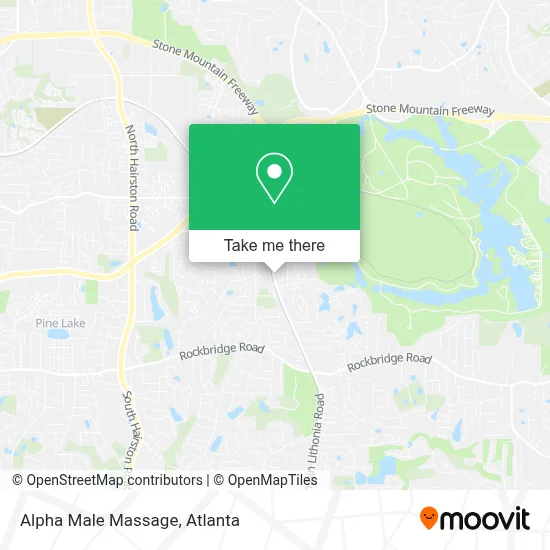Alpha Male Massage map