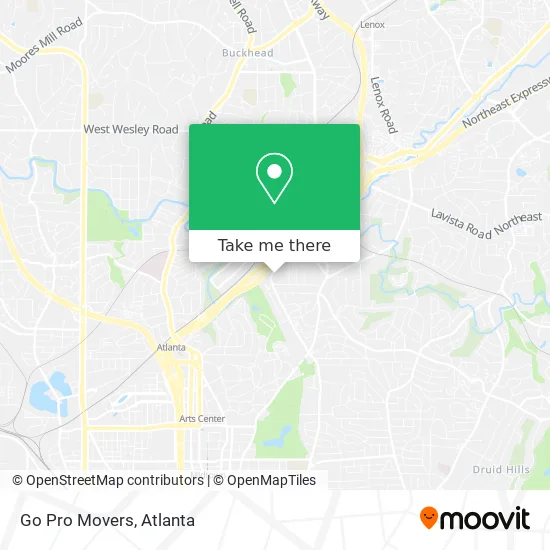 Mapa de Go Pro Movers