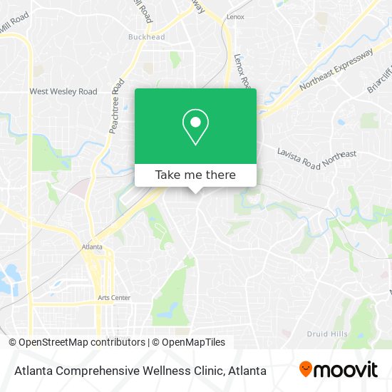 Atlanta Comprehensive Wellness Clinic map