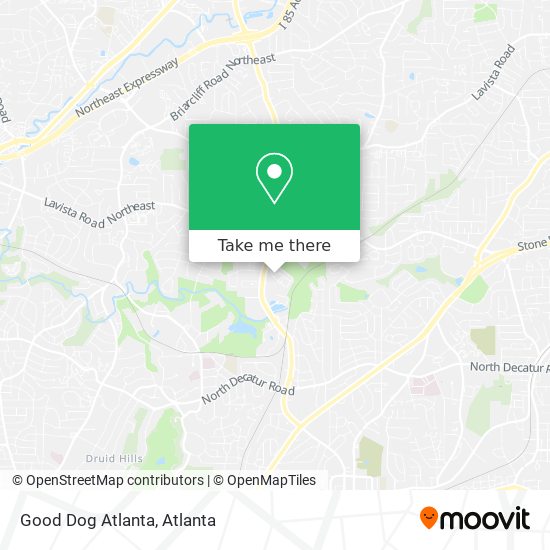 Good Dog Atlanta map