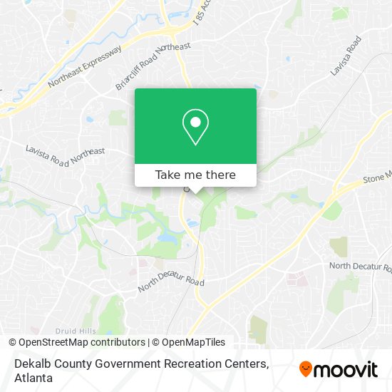 Dekalb County Government Recreation Centers map