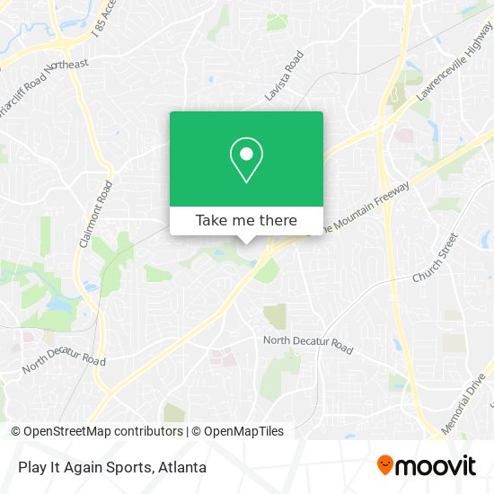 Mapa de Play It Again Sports