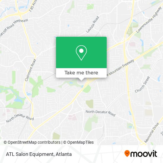 ATL Salon Equipment map