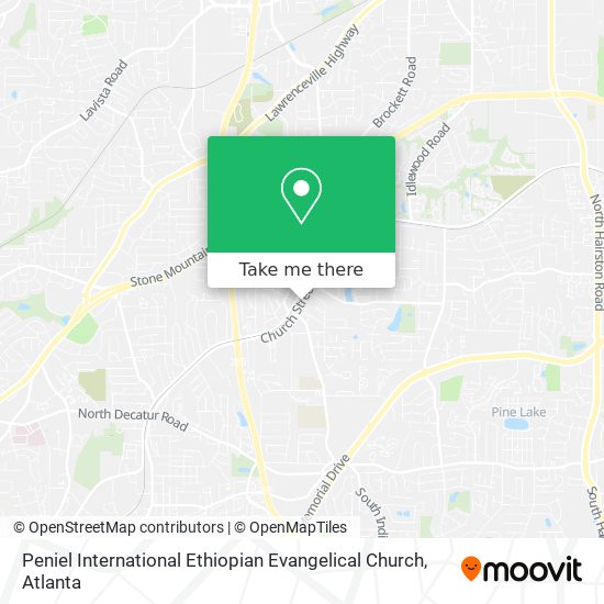 Mapa de Peniel International Ethiopian Evangelical Church