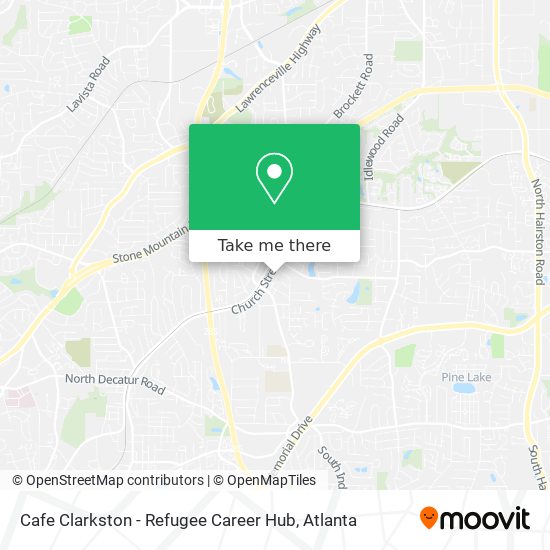 Cafe Clarkston - Refugee Career Hub map