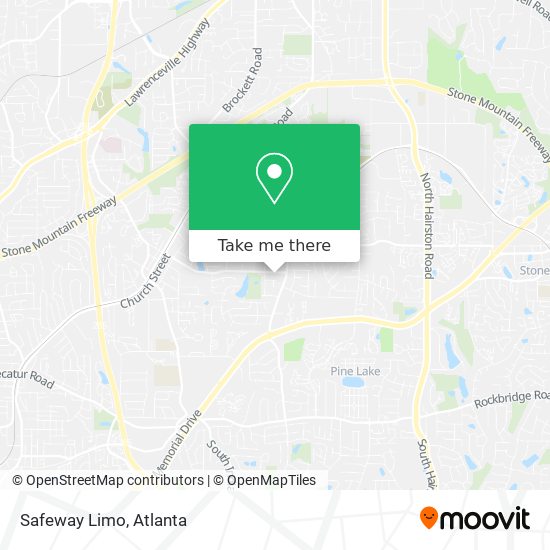 Safeway Limo map