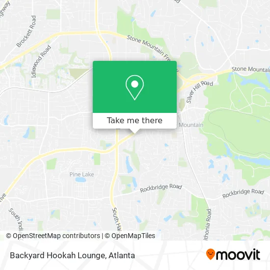 Backyard Hookah Lounge map