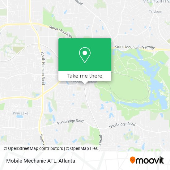 Mobile Mechanic ATL map