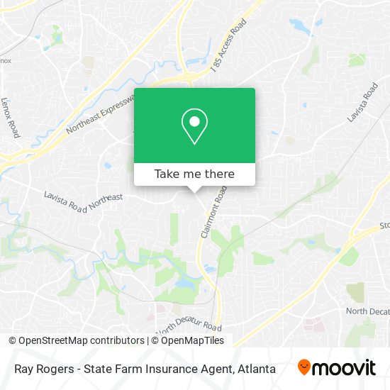 Mapa de Ray Rogers - State Farm Insurance Agent