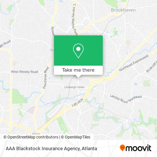 Mapa de AAA Blackstock Insurance Agency