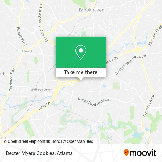 Mapa de Dexter Myers Cookies