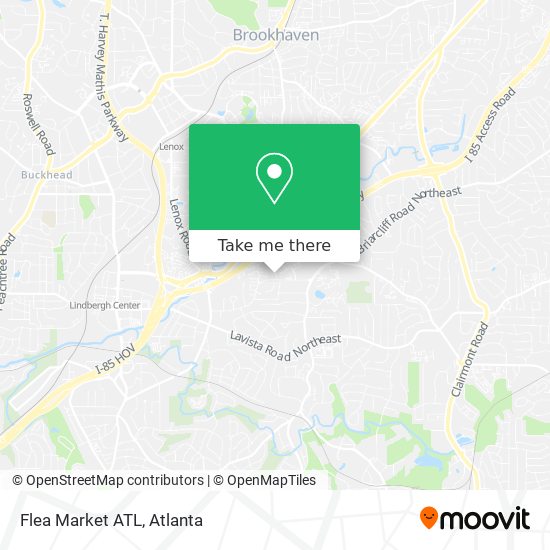 Mapa de Flea Market ATL