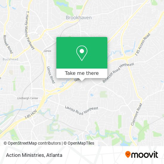 Action Ministries map