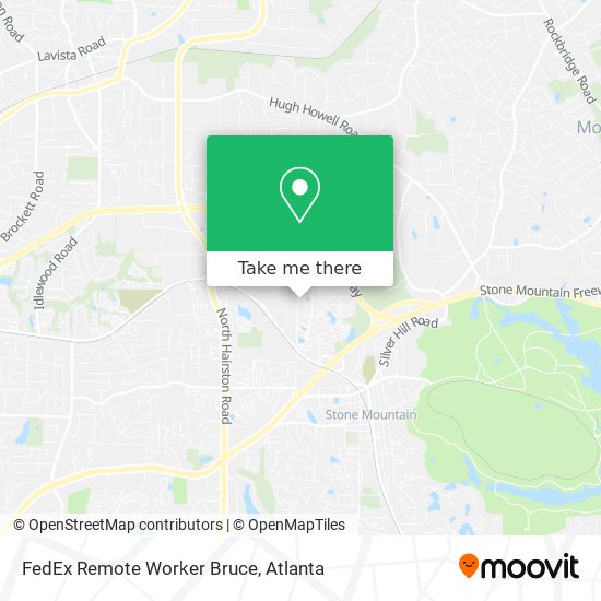 FedEx Remote Worker Bruce map