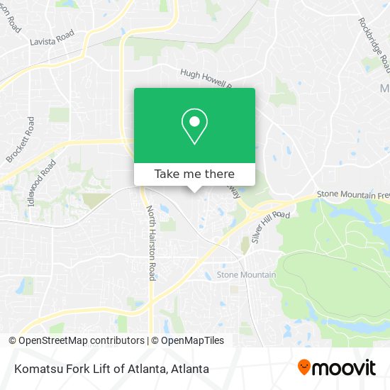 Mapa de Komatsu Fork Lift of Atlanta