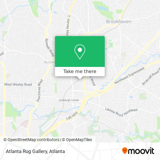 Atlanta Rug Gallery map