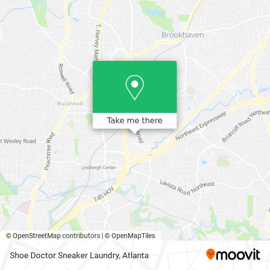 Shoe Doctor Sneaker Laundry map