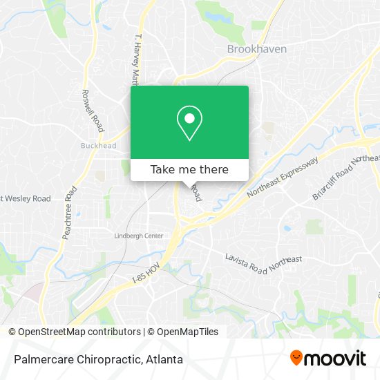 Palmercare Chiropractic map