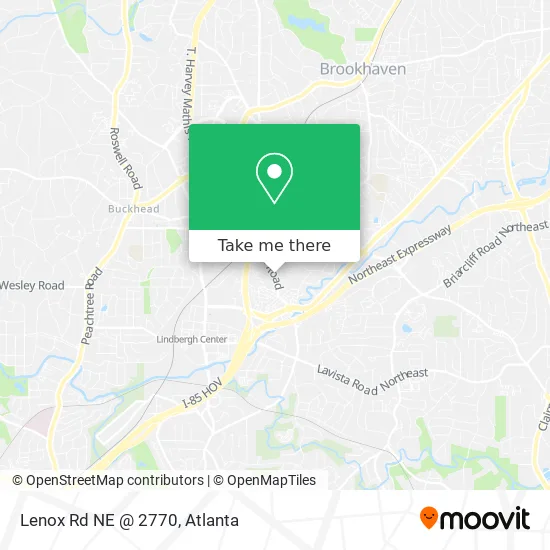 Lenox Rd NE @ 2770 map